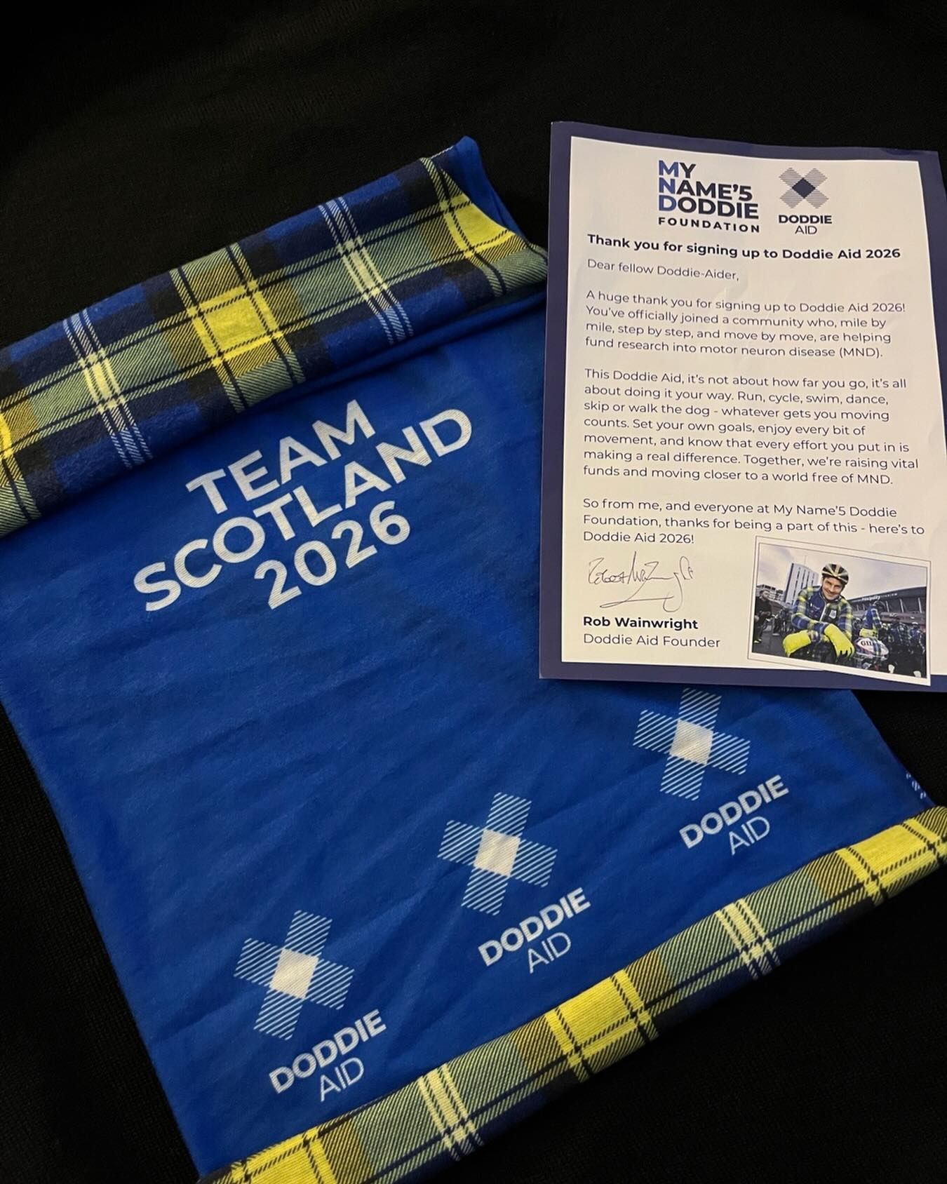 All signed up for @doddie_aid 2026
First walking miles submitted for @doddieaid_teamscotland  Please consider joining a team…make your donation…get your team snood and help raise critical funds for such an important cause.  #doddieaid2026 #doddieaid #mynamesdoddiefoundation